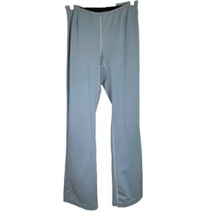 Lucy Sweatpants Womens Sz M Blue White Straight‎ Leg Low Rise Stretch